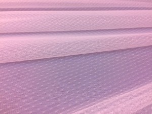 Tiul Miękki Różowy Kropki 